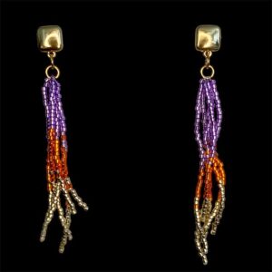 Ohrring Breeze – Gold, Orange, Lila
