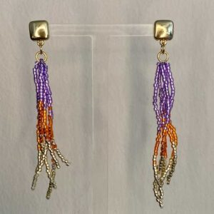 Ohrring Breeze – Gold, Orange, Lila