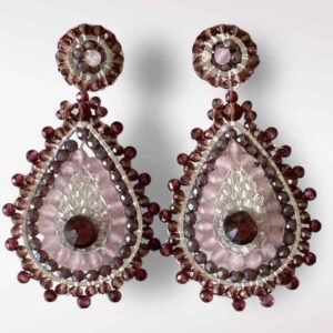 Ohrringe Rosé Royale – Silber Rosa Mauve