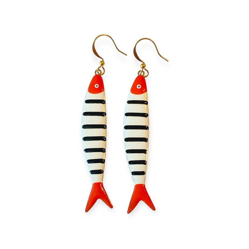 Ohrringe Les Sardines - Schwarz
