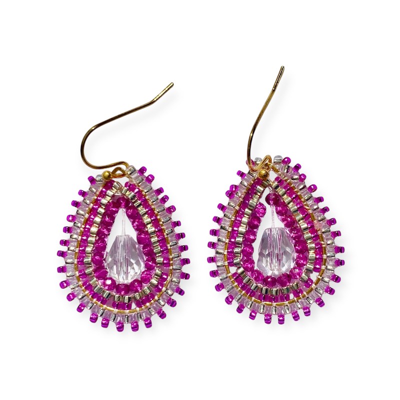 Ohrring Leona - Gold Pink