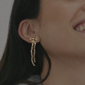 Ohrringe Golden Ribbon – Beige