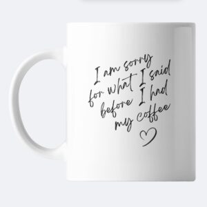 Tasse – I am sorry….