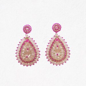 Ohrring Amalia Drop Rose – Pink