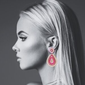 Ohrring Alva Drop Rose Pink
